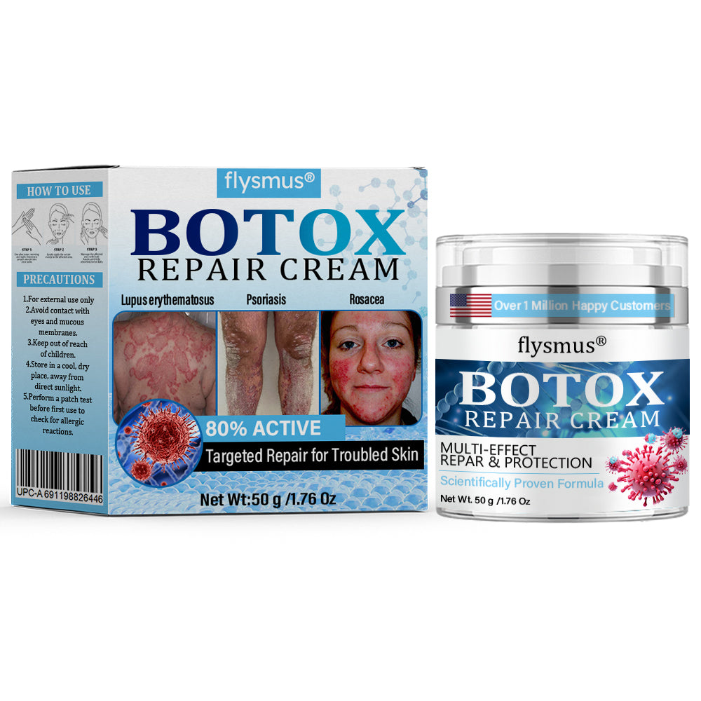 ✅ Made and Shipped from the UK | flysmus® Botox Repair Cream 🧑🏼⚕️ Anti-aging, Skin Repair, Acne and Dark Spot Treatment, Wart and Mole Removal, and Psoriasis Treatment🍀