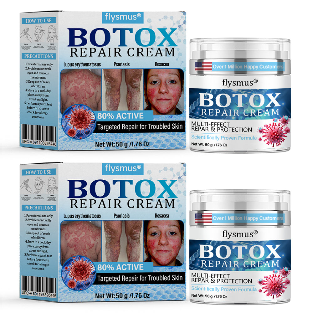 ✅ Made and Shipped from the UK | flysmus® Botox Repair Cream 🧑🏼⚕️ Anti-aging, Skin Repair, Acne and Dark Spot Treatment, Wart and Mole Removal, and Psoriasis Treatment🍀