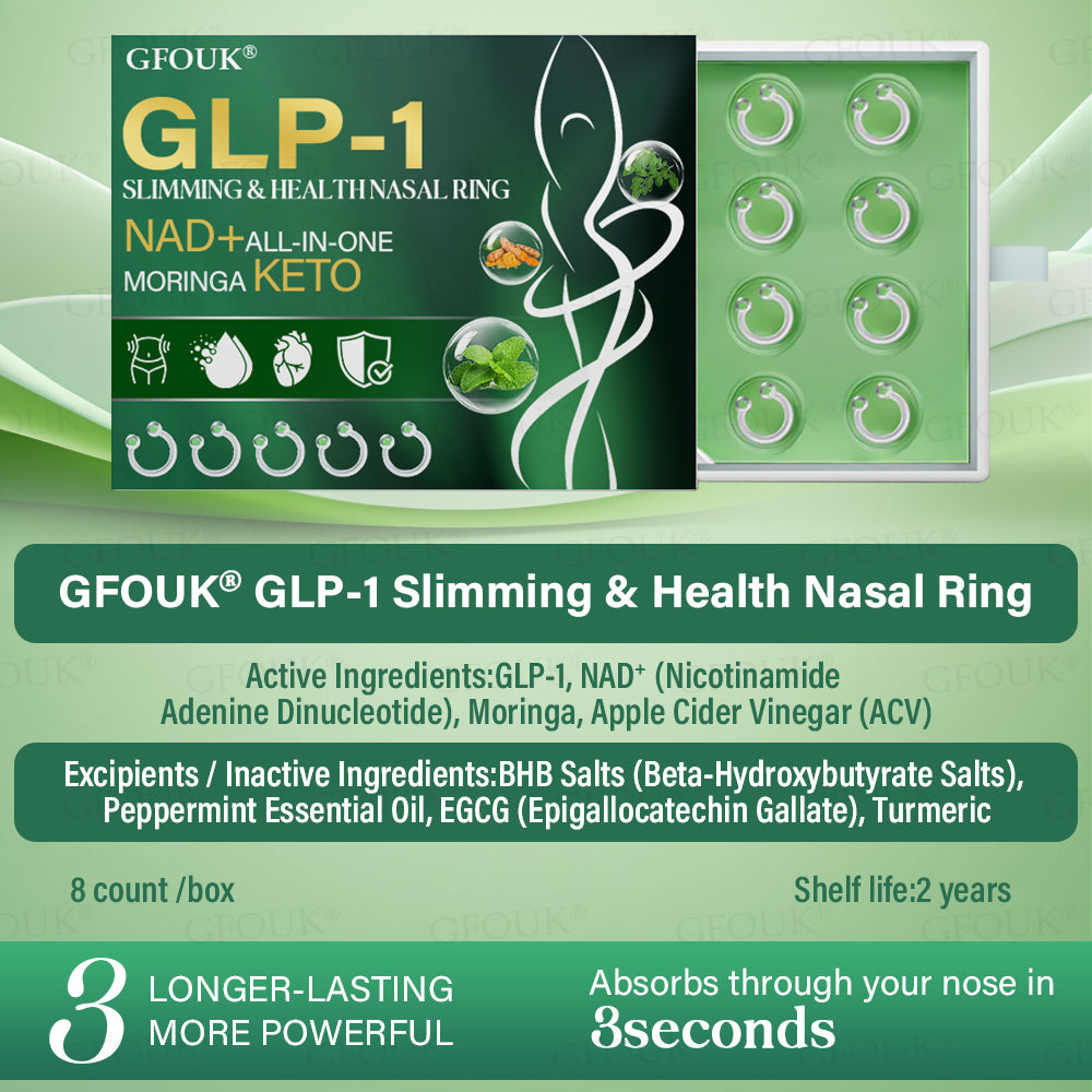 ✅ Made and Shipped from the UK | GFOUK® GLP-1 Slimming & Health Nasal Ring ｜⚡ Fast Fat Burning & Metabolic Balance🍀🍀