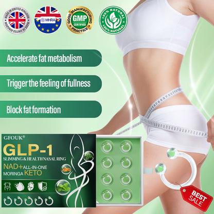 ✅ Made and Shipped from the UK | GFOUK® GLP-1 Slimming & Health Nasal Ring ｜⚡ Fast Fat Burning & Metabolic Balance🍀🍀