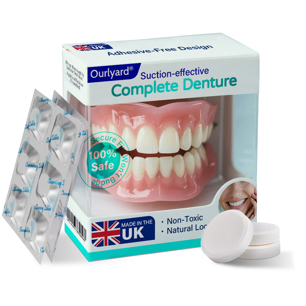 ✅ Made and Shipped from the UK | Ourlyard® Suction-fit Complete Denture🌷